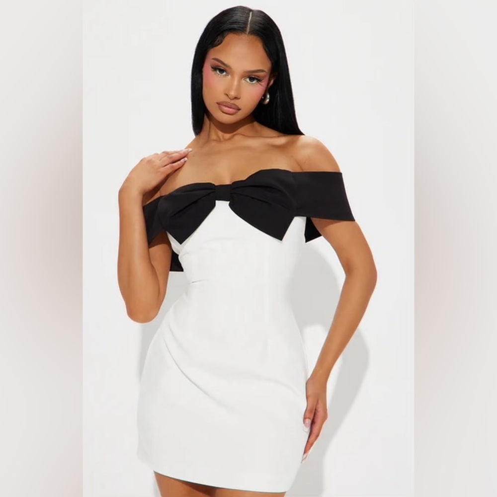 Fashion Nova Love Sweetly bow dress